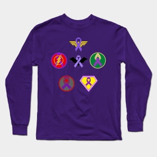 Justice IBD Awareness Ribbon Superheroes Long Sleeve T-Shirt